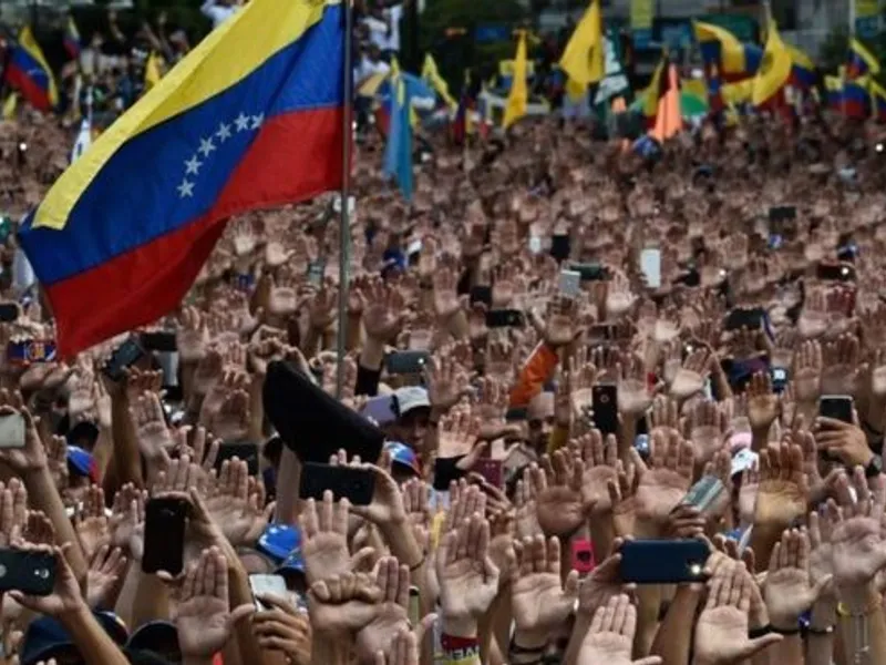 Venezuela, o țară în care protestele țin loc de foame/FOTO: bbc.com