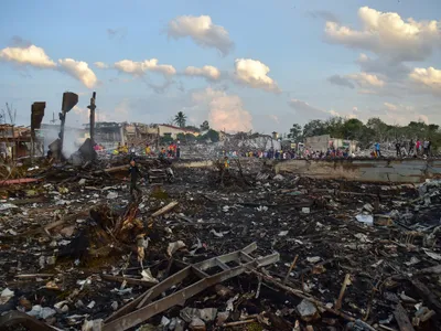 Zece morţi şi peste o sută de răniţi într-o explozie la un depozit de artificii din Thailanda Foto: profimediaimages