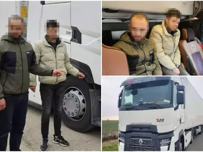 Ce au descoperit polițiștii într-un camion încărcat cu mandarine care încerca să iasă din România - Foto: Politia de Frontiera / imagine cu rol ilustrativ