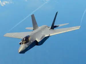 VIDEO Avioane de vânătoare americane F-35 au zburat deasupra României. Putin, descurajat/Profimedia