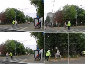 Scene incredibile la Bacău! O femeie a fugit de un polițist ca să nu fie amendată. Ce a făcut? - Foto: Colaj