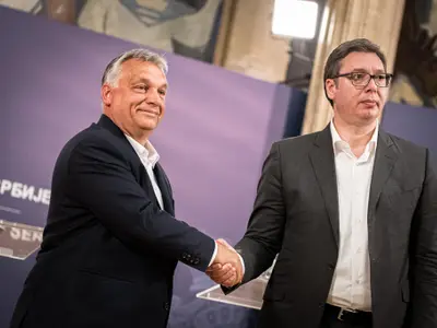 Viktor Orban și Aleksandr Vucic, la Belgrad Foto: Facebook