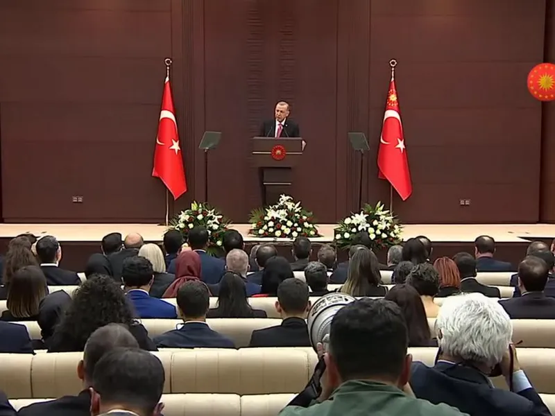 Recep Tayyip Erdogan a început al 3-lea mandat de președinte al Turciei în forță - Foto: captură video