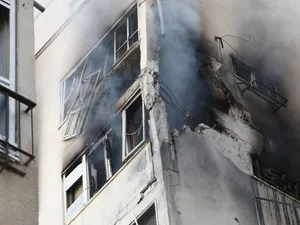 Clădire lovită de o rachetă în Tel Aviv, Israel Foto: profimediaimages.ro