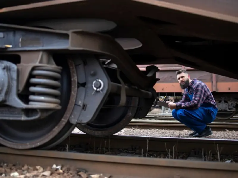 Incident pe calea ferată. Un vagon de tren a deraiat după ce a trecut peste un macaz - Foto: Freepik.com (rol ilustrativ)