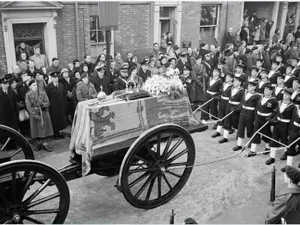 Înmormântarea regelui George VI, tatăl reginei Elizabeth/foto: royal archive