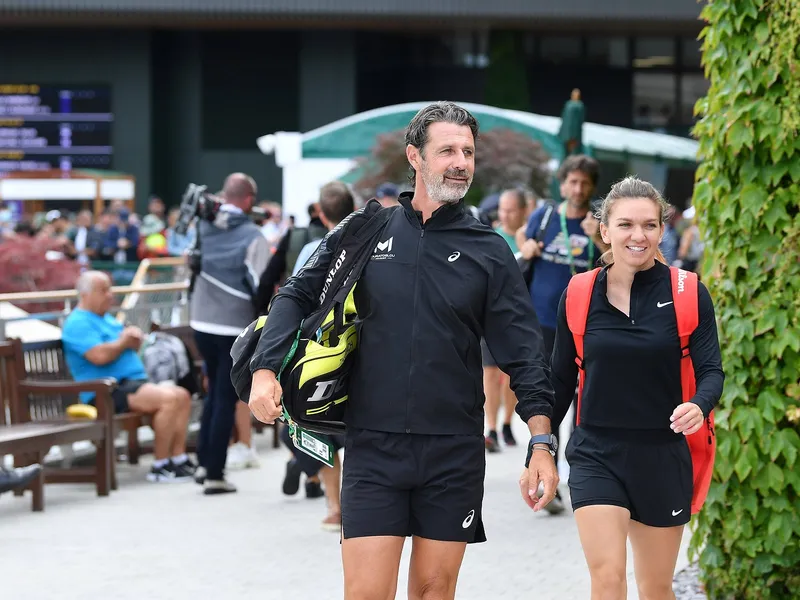 Mouratoglou și Halep - Foto: Facebook