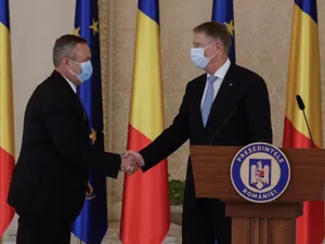 Preşedintele Klaus Iohannis şi premierul Nicolae Ciucă -FOTO: Inquam Photos/George Calin