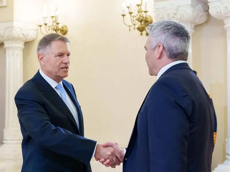 Klaus Iohannis a convenit cu Karl Nehammer să continue discuţiile despre Schengen - Foto: presidency.ro