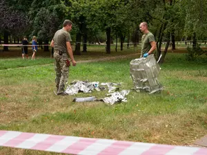 Bucăți ale unor rachete rusești, căzute în Kiev la 30 august - Imagine cu caracter ilustrativ Foto: profimediaimages.ro