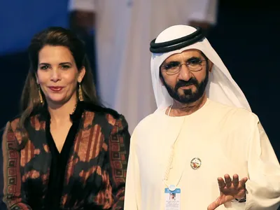 Mohammed bin Rashid al-Maktoum și soția sa, Haya/foto: daily sabah