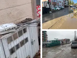 „Dorel” lovește cu tupeu la Bragadiru. A tăiat fibra optică pentru 3 străzi și a betonat locul - Foto: Newsweek România (Colaj)