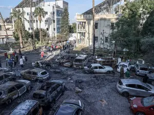 Spitalul Al-Ahli, din Gaza, ar fi fost lovit dintr-un cimitir - Foto: Profimedia Images