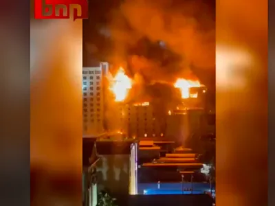 VIDEO 10 morți și 30 de răniți într-un incendiu devastator declanşat la un hotel de lux - FOTO: Captura video