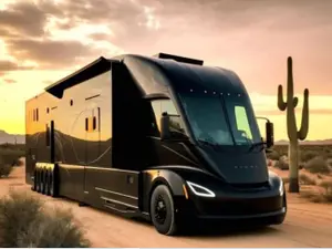 Rulota Tesla Semi, complet electrică/Foto: twitter