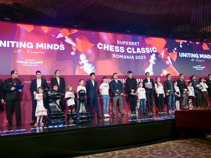 Festivitatea de deschidere Grand Chess Tour 2023 la București Foto: GCT