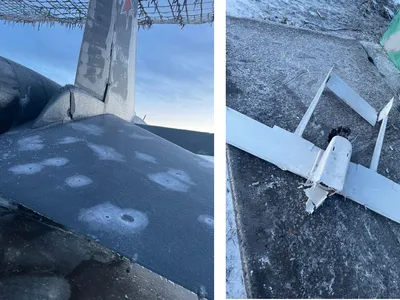 Aerodromul militar rusesc din Rostov, unde sunt ținute bombardierele Su-34, atacat cu drone - Foto: X/@loogunda