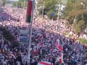 Noi proteste la Minsk. Foto Twitter