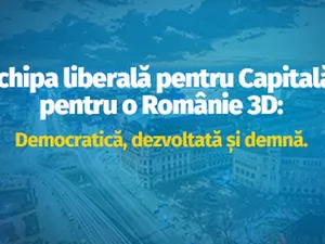 Echipa liberală pentru Capitală, pentru o Românie 3D: democratică, dezvoltată și demnă - Foto: PNL Bucureşti