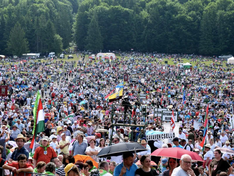 40.000 de pelerini sunt așteptați la Șumuleu Ciuc, cea mai mare adunare catolică din Europa de Est/FOTO: Agerpres