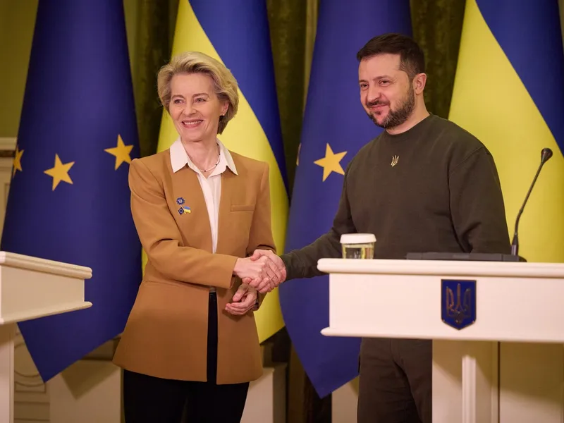 Von der Leyen și Zelenski - Foto: Profimedia