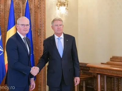 Coveney și Iohannis - Foto: Presidency.ro