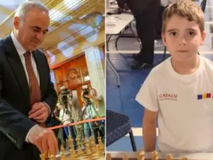 Garry Kasparov și Nicolas Cazacu - Foto: colaj