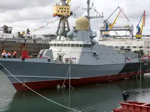 Șantierul naval din Crimeea lansează primele corvete/foto: tass