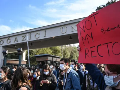 Protestul studenților din Turcia/FOTO: Getty