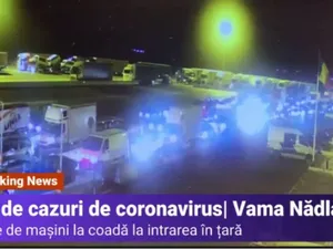 Vama Nădlac, în seara de 10 martie   Captură: Digi24.ro