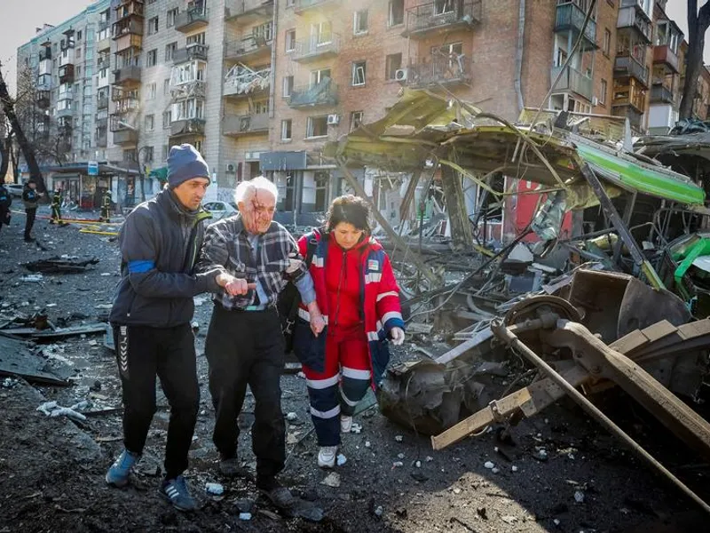 Rusia se răzbună pentru scufundarea navei Moscova și reia bombardamentele asupra Kievului/FOTO: Reuters