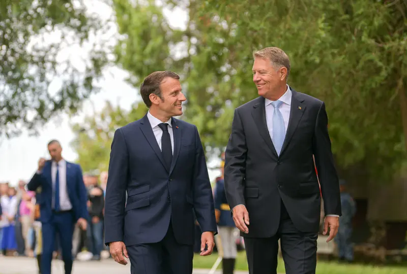 Mesajul lui Emmanuel Macron după ce a plecat din România/ FOTO: presidency.ro