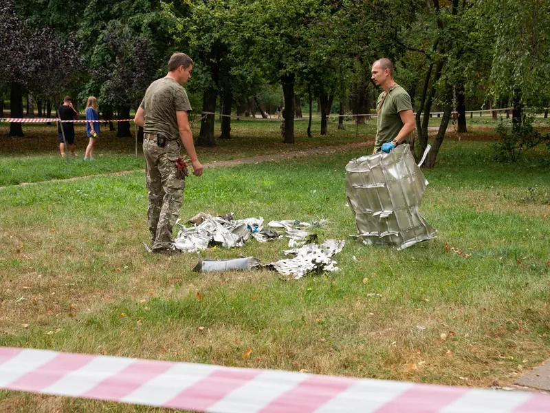 Bucăți ale unor rachete rusești, căzute în Kiev la 30 august - Imagine cu caracter ilustrativ Foto: profimediaimages.ro