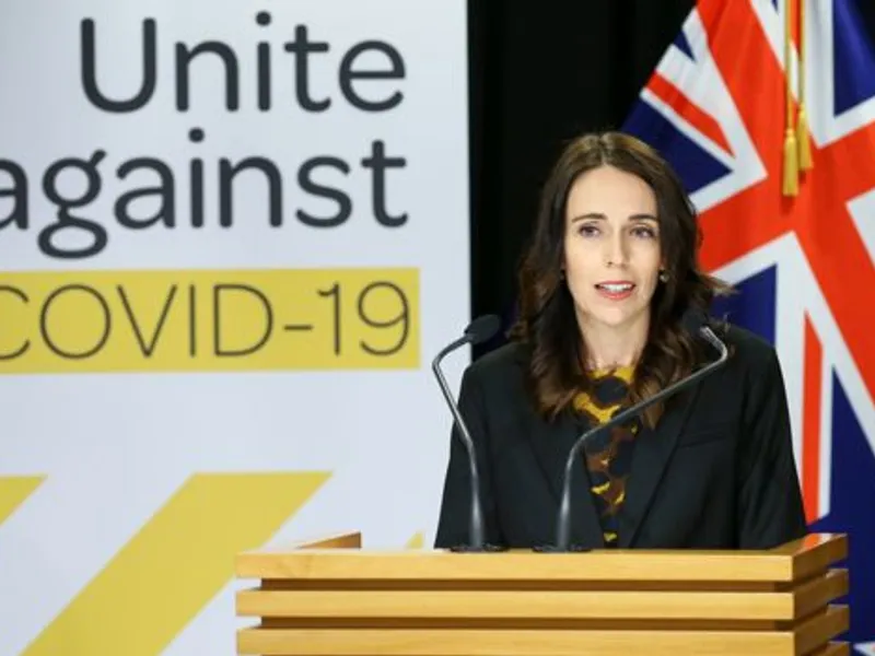 Premierul Jacinda Ardern a decis, în 19 martie, să închidă granițele țării. FOTO: Getty Images via BBC News