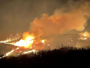 Incendiu de proporţii în Ioneşti şi Scundu, în judeţul Vâlcea - Foto: asingorj.ro