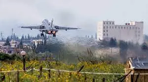 Un avion rusesc a bombardat Idlib, Siria/Foto: jamesorg