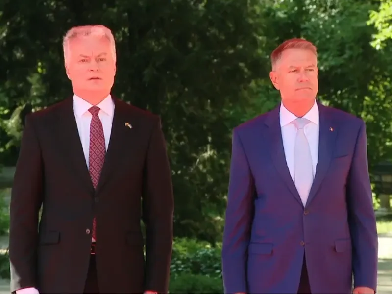 Klaus Iohannis l-a primit pe omologul lituanian, Gitanas Nauseda la Cotroceni/FOTO: Facebook/Administrația Prezidențială a României