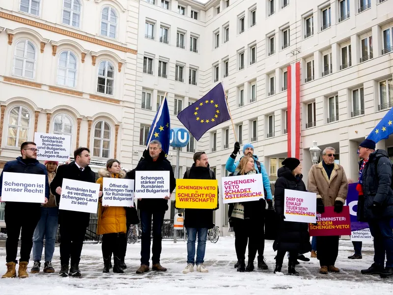 Protest la Viena după ce România nu a fost primită în Schengen. Cele 3 scenarii de aderare - Foto: Profimedia images