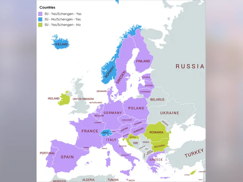 Comisia Europeană cere aderarea României la spațiul Schengen „cât mai curând posibil”. Ce șanse sunt/FOTO: schengenvisainfo.com