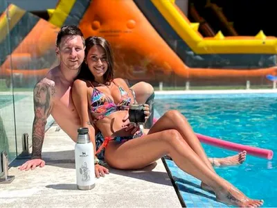 Lionel Messi, Crăciun cu soția super-sexy și copii la piscină, la 35 de grade Celsius. / Foto: click.ro