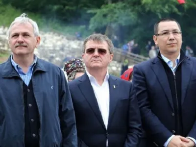 Mircea Govor între Ponta și Dragnea Foto: Presasm.ro