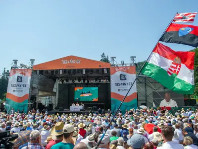 Discursul din 2022 al lui Viktor Orban la Universitatea de Vară Tusvanyos a născut ample polemici în România - Foto: INQUAM PHOTOS/ Laszlo Beliczay