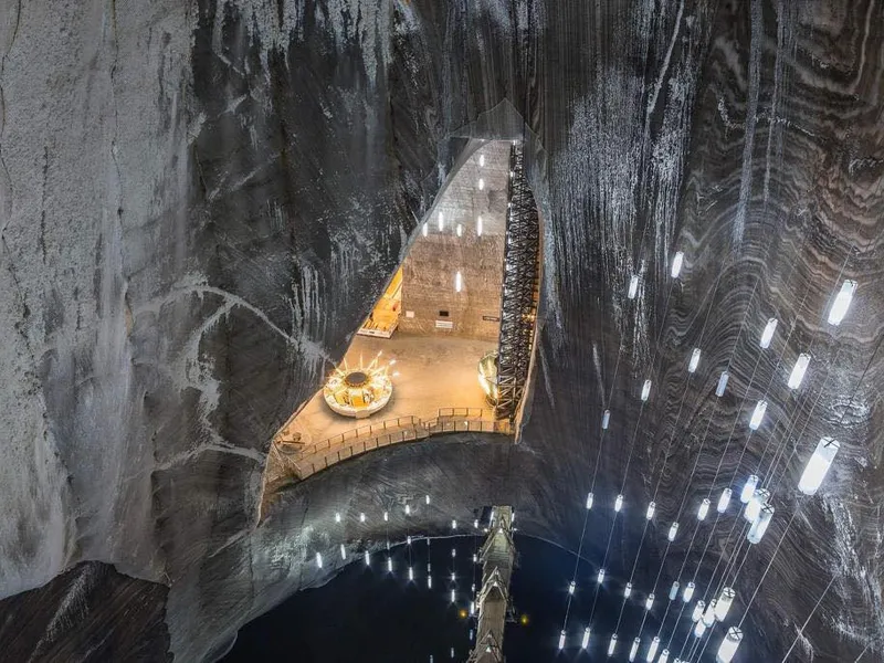 Salina Turda, o minune a României, se extinde: 5 lifturi panoramice, alei suspendate - Foto: Facebook/Salina Turda