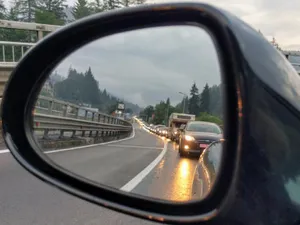 Coadă în trafic pe Valea Prahovei/FOTO: HotNews.ro/Victor Cozme