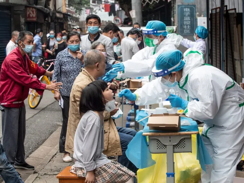 Testarea populației în Wuhan/FOTO: Getty