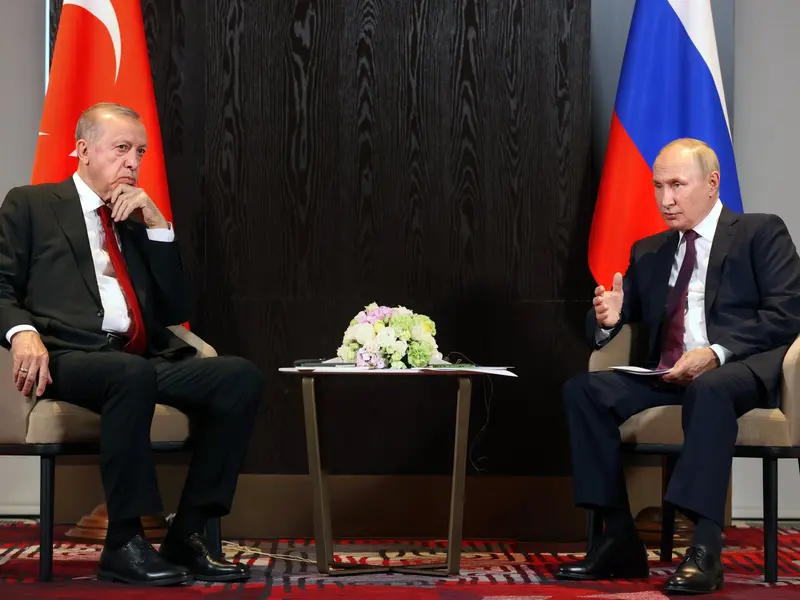 Erdogan l-a încolțit pe Putin/Foto: daily sabah