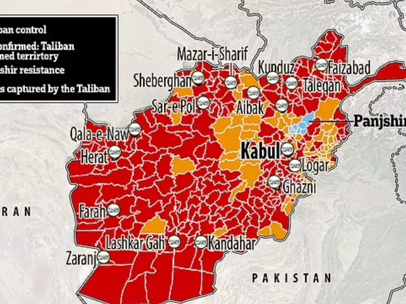 Vicepreședintele afgan și fiul unui comandant militar au adunat forțele anti-talibane lângă Kabul/FOTO: dailymail.co.uk