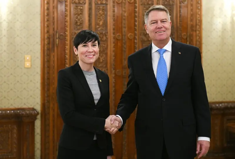 Ine Eriksen Søreide a fost și la Cotroceni/FOTO: presidency.ro