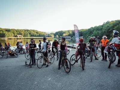 500 de oameni au venit pe bicicletă la Astra Film Festival