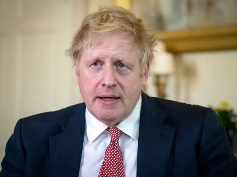 Boris Johnson, după ieșirea din spital/FOTO: nypost.com